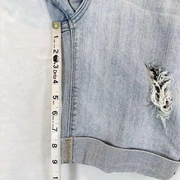 Divine Rights Of Denim Shorts Jean Jorts Distressed Bermuda Long 27 - Picture 7 of 7